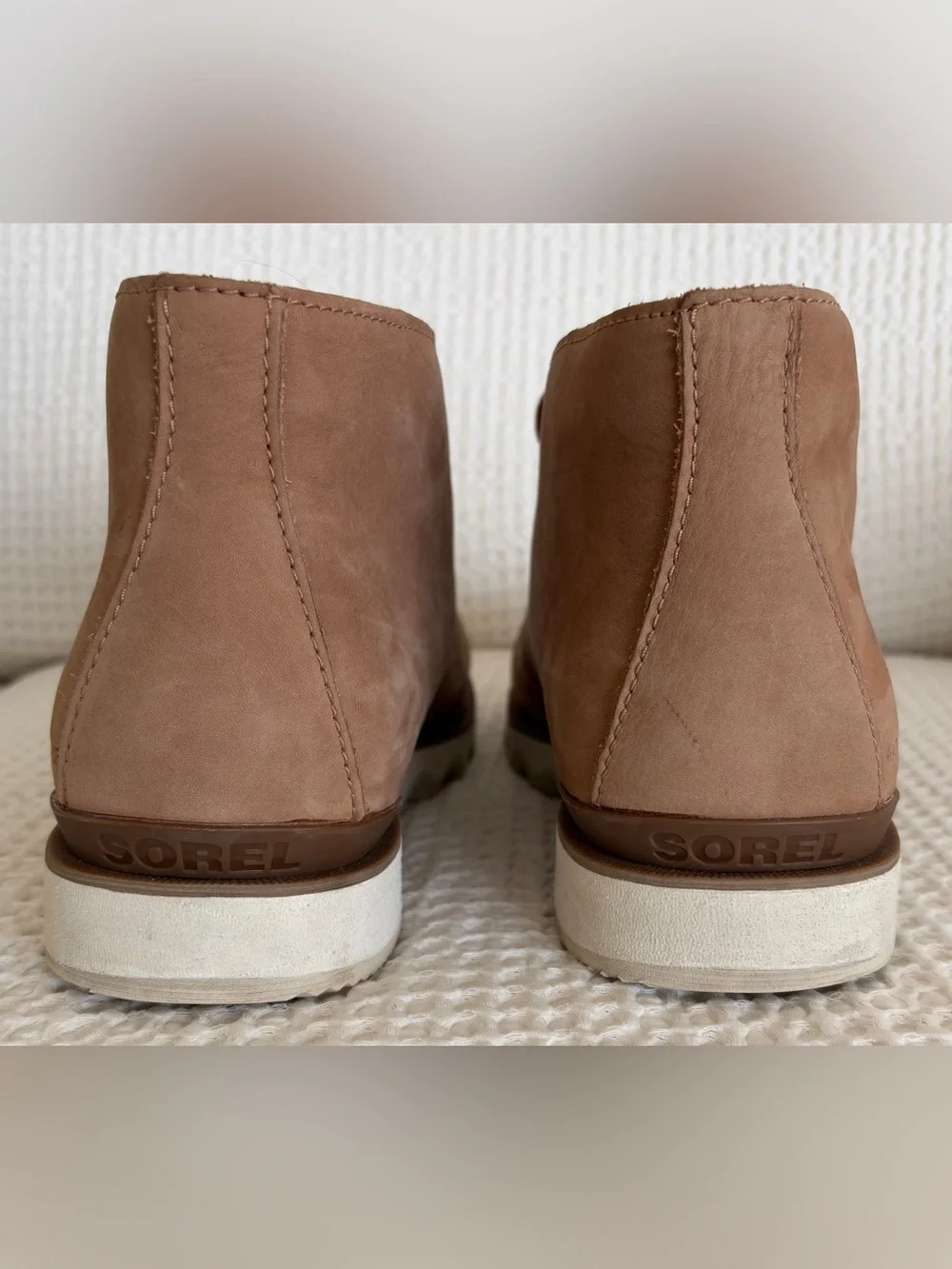 Men's Sorel Kezar Chukka Waterproof Ankle Boots Tan Nubuck Leather Size 12